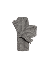 The Cashmere Wrist Warmers - Cobble Grey